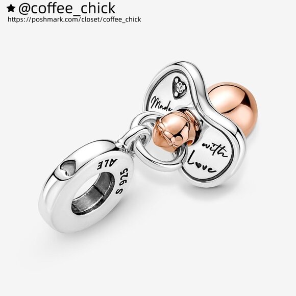 Pandora Baby Pacifier Dangle Charm - Picture 3 of 6